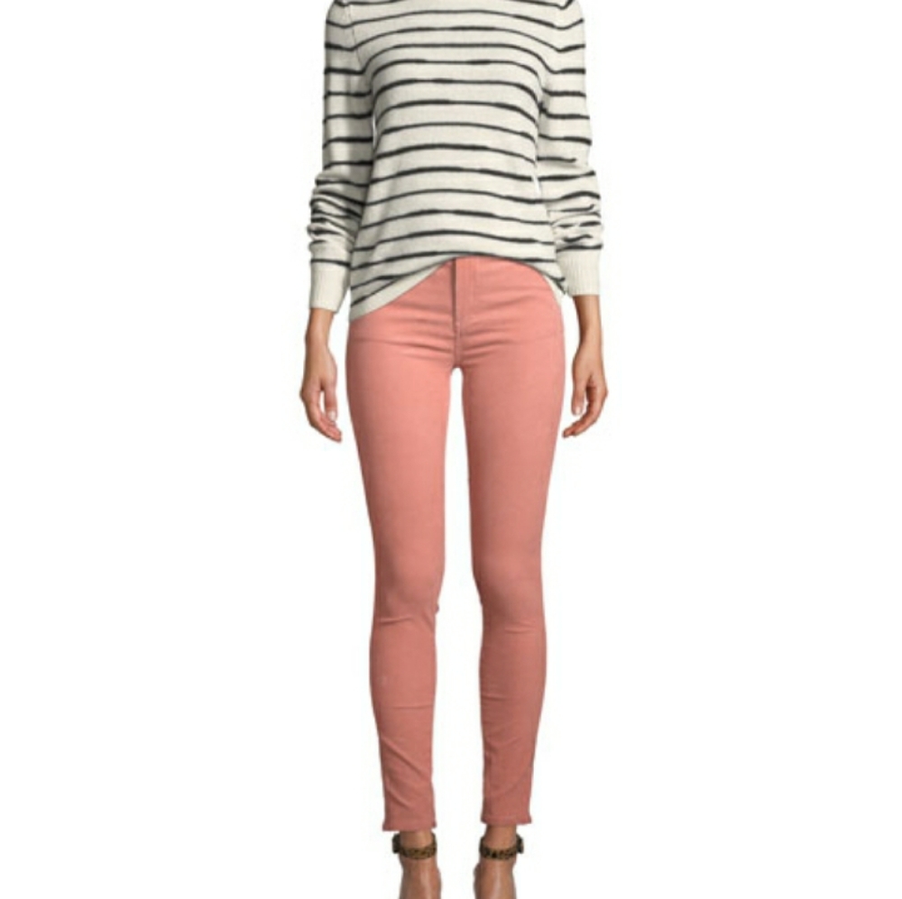 Rag & Bone high rise skinny pink corduroys 24 NWT - Picture 3 of 8